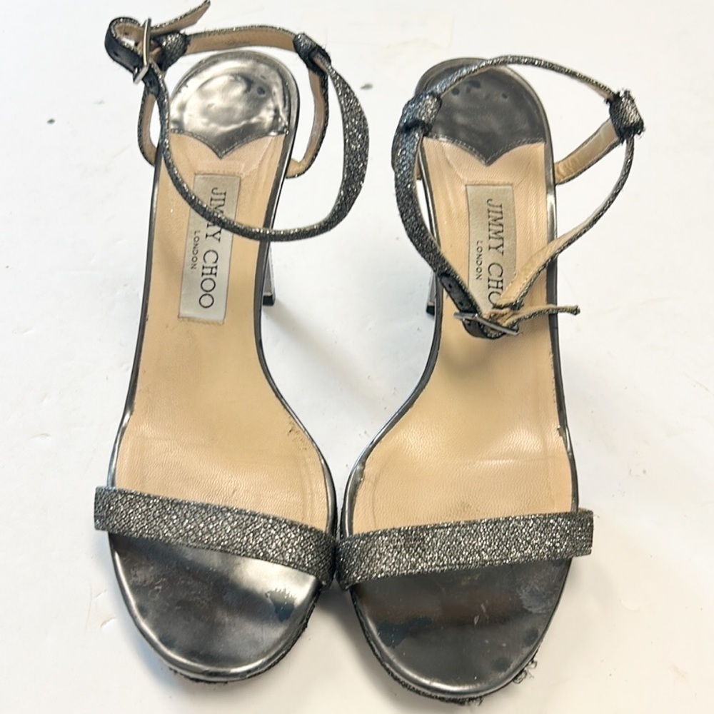 Jimmy Choo metallic heels